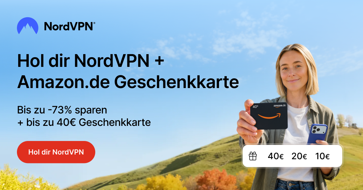 NordVPN Angebot: Rabatt und Amazon-Gutschein