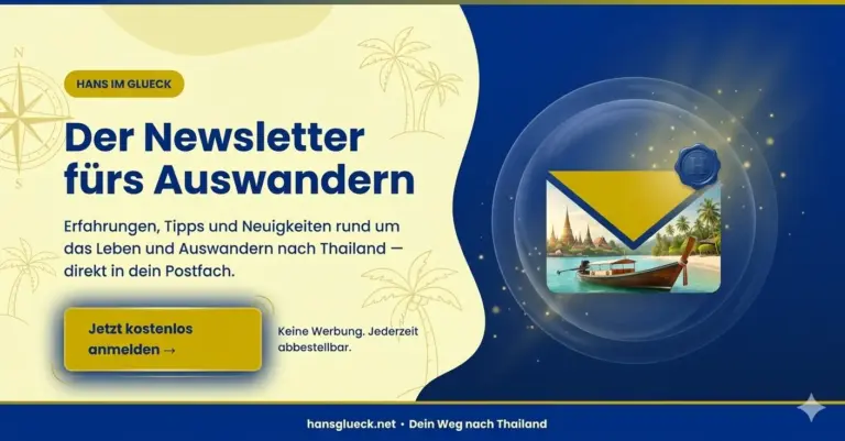Hans im Glück Auswandern Thailand Newsletter Header Banner